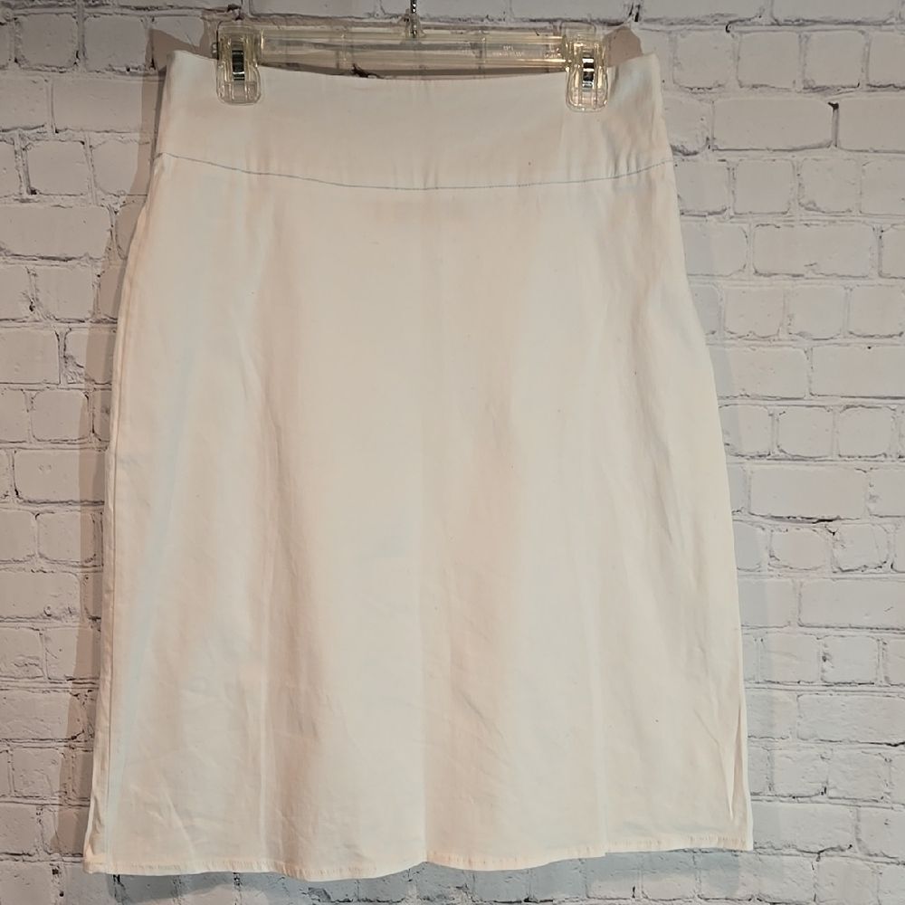 Classic White A-Line Skirt